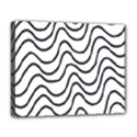 Wave Waves Chefron Line Grey White Deluxe Canvas 20  x 16   View1