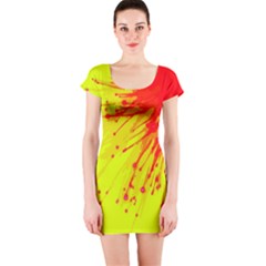 Big Bang Short Sleeve Bodycon Dress by ValentinaDesign