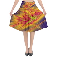 Big Bang Flared Midi Skirt