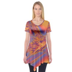 Big Bang Short Sleeve Tunic  by ValentinaDesign