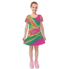 Big Bang Kids  Short Sleeve Velvet Dress by ValentinaDesign