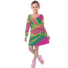 Big Bang Kids  Long Sleeve Velvet Dress by ValentinaDesign