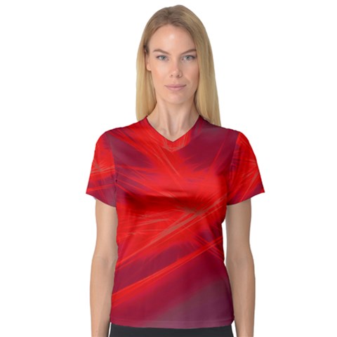 Big Bang Women s V-neck Sport Mesh Tee by ValentinaDesign