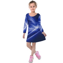 Big Bang Kids  Long Sleeve Velvet Dress by ValentinaDesign