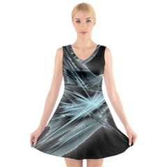 Big Bang V-neck Sleeveless Skater Dress by ValentinaDesign