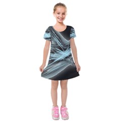 Big Bang Kids  Short Sleeve Velvet Dress by ValentinaDesign