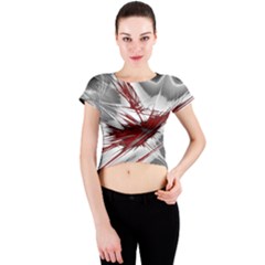 Big Bang Crew Neck Crop Top by ValentinaDesign