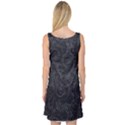 Black Romantic Flower Pattern Denim Sleeveless Satin Nightdress View2