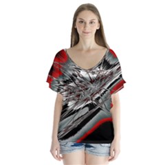 Big Bang Flutter Sleeve Top by ValentinaDesign