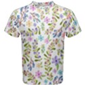 Twigs and floral pattern Men s Cotton Tee View1