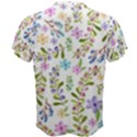 Twigs and floral pattern Men s Cotton Tee View2