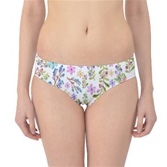 Twigs And Floral Pattern Hipster Bikini Bottoms by Coelfen