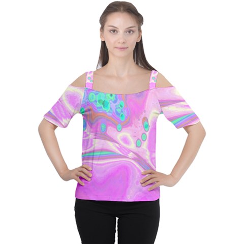 Lights Women s Cutout Shoulder Tee by ValentinaDesign