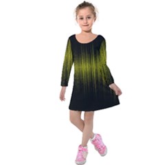 Light Kids  Long Sleeve Velvet Dress by ValentinaDesign