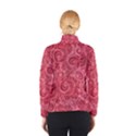 Red Romantic Flower Pattern Winter Jacket View2