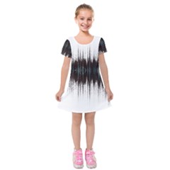 Light Kids  Short Sleeve Velvet Dress by ValentinaDesign