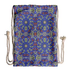 Colorful Ethnic Design Drawstring Bag (large) by dflcprints