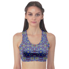 Colorful Ethnic Design Sports Bra