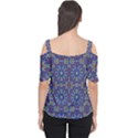 Colorful Ethnic Design Women s Cutout Shoulder Tee View2