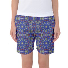 Colorful Ethnic Design Women s Basketball Shorts by dflcprintsclothing