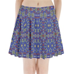 Colorful Ethnic Design Pleated Mini Skirt by dflcprintsclothing