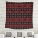 Dark Tiled Pattern Square Tapestry (Large) View2