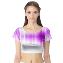 Light Short Sleeve Crop Top (tight Fit) by ValentinaDesign