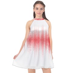 Light Halter Neckline Chiffon Dress 