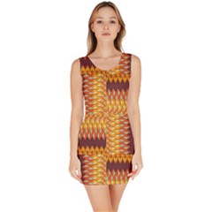 Geometric Pattern Sleeveless Bodycon Dress by linceazul