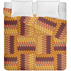 Geometric Pattern Duvet Cover Double Side (king Size) by linceazul