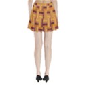 Geometric Pattern Pleated Mini Skirt View2