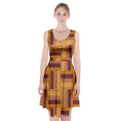 Geometric Pattern Racerback Midi Dress by linceazul