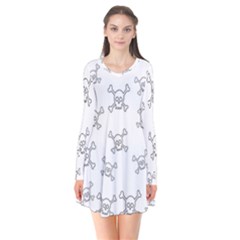 Skull pattern Flare Dress