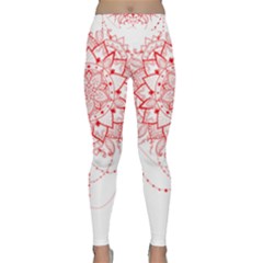 Mandala Pretty Design Pattern Classic Yoga Leggings by Nexatart