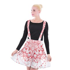 Mandala Pretty Design Pattern Suspender Skater Skirt