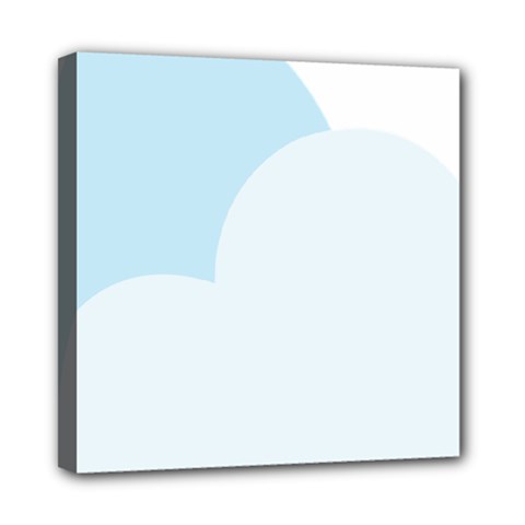 Cloud Sky Blue Decorative Symbol Mini Canvas 8  X 8  by Nexatart