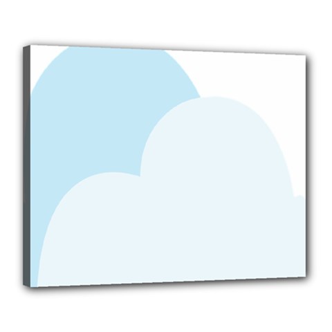 Cloud Sky Blue Decorative Symbol Canvas 20  X 16  by Nexatart