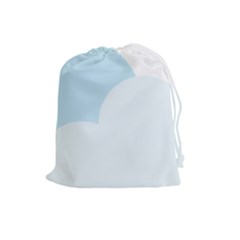 Cloud Sky Blue Decorative Symbol Drawstring Pouches (large)  by Nexatart