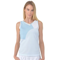 Cloud Sky Blue Decorative Symbol Women s Basketball Tank Top