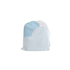 Cloud Sky Blue Decorative Symbol Drawstring Pouches (xs)  by Nexatart