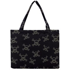 Skull Pattern Mini Tote Bag by ValentinaDesign