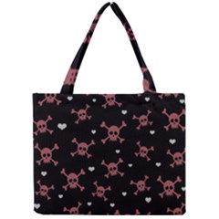 Skull Pattern Mini Tote Bag by ValentinaDesign