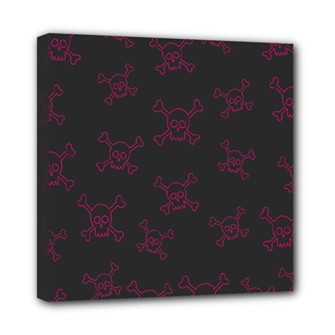 Skull pattern Mini Canvas 8  x 8 