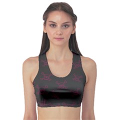 Skull pattern Sports Bra