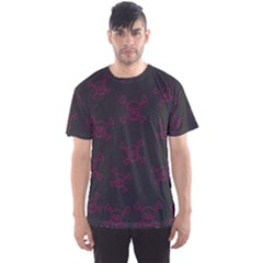 Skull pattern Men s Sport Mesh Tee