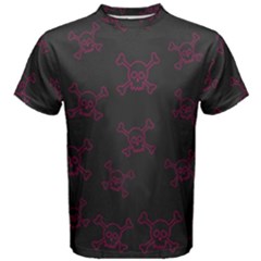 Skull Pattern Men s Cotton Tee by ValentinaDesign