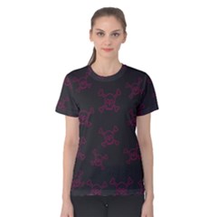 Skull pattern Women s Cotton Tee