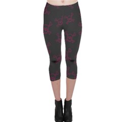 Skull pattern Capri Leggings 