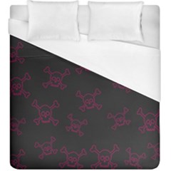 Skull Pattern Duvet Cover (king Size) by ValentinaDesign