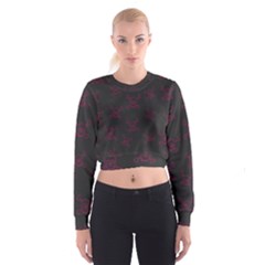 Skull pattern Cropped Sweatshirt